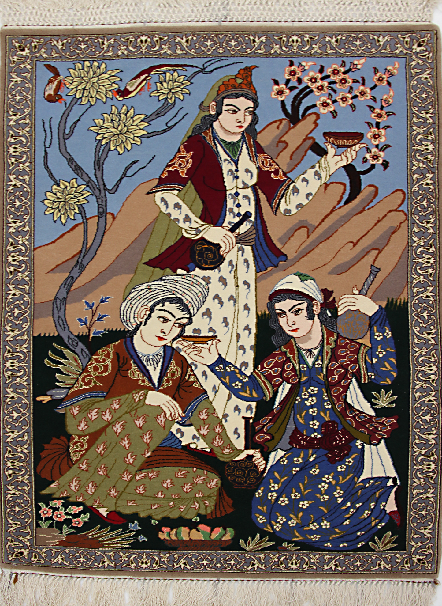 Persian carpet, item number 7482, 100x69cm