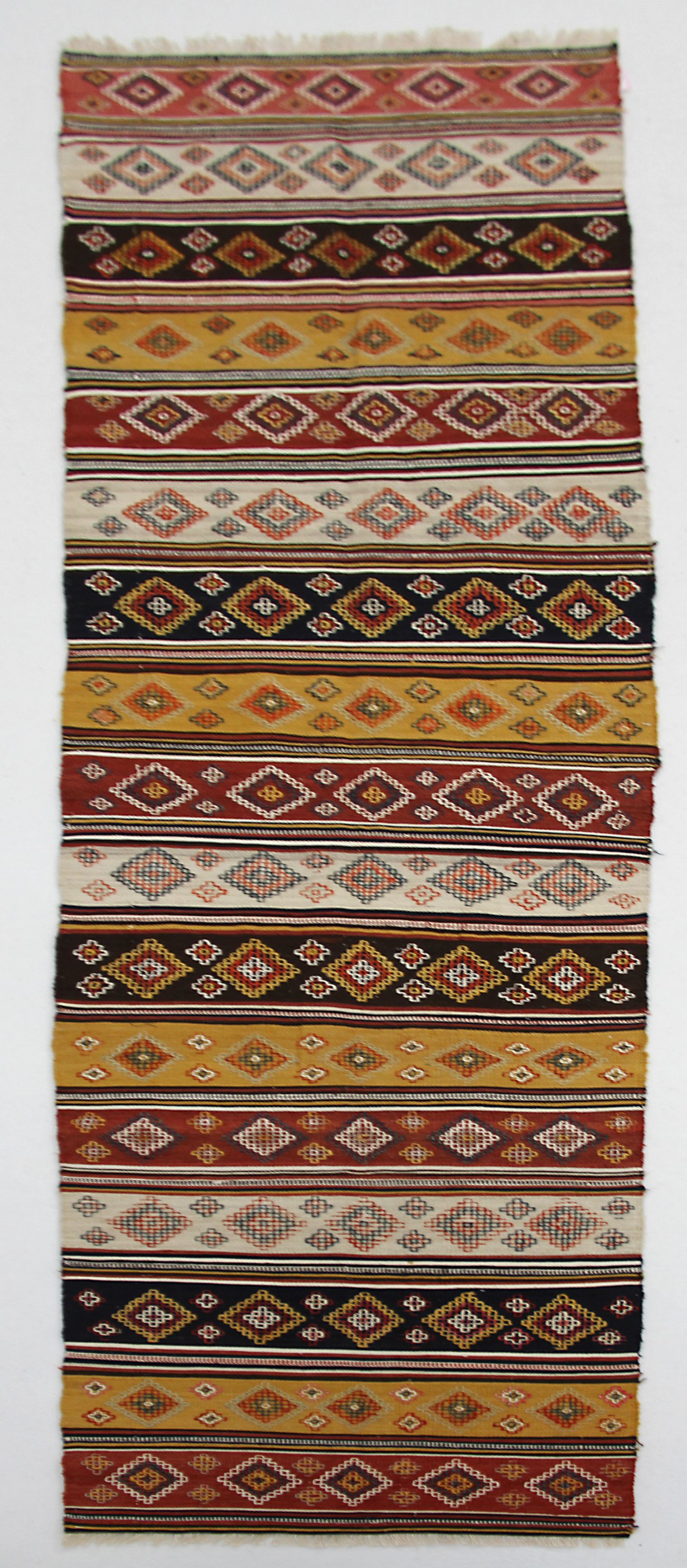 Kilim carpet, piece number K1136, 200x50cm