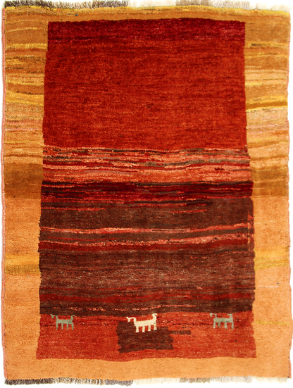 Gabbeh carpet, item number G5483, 132x117cm