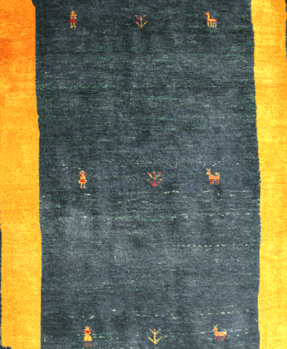 Gabbeh carpet, piece number G6633, Mehran, 118x83cm