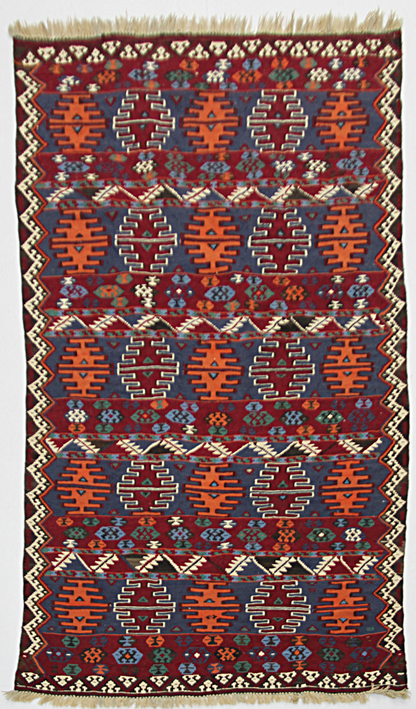 Kilim carpet, piece number K0723, 218x125cm