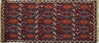 Kilim carpet, piece number K0723, 218x125cm