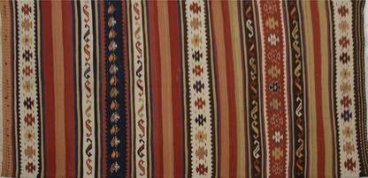 Kilim carpet, piece number K1144, 220x124cm