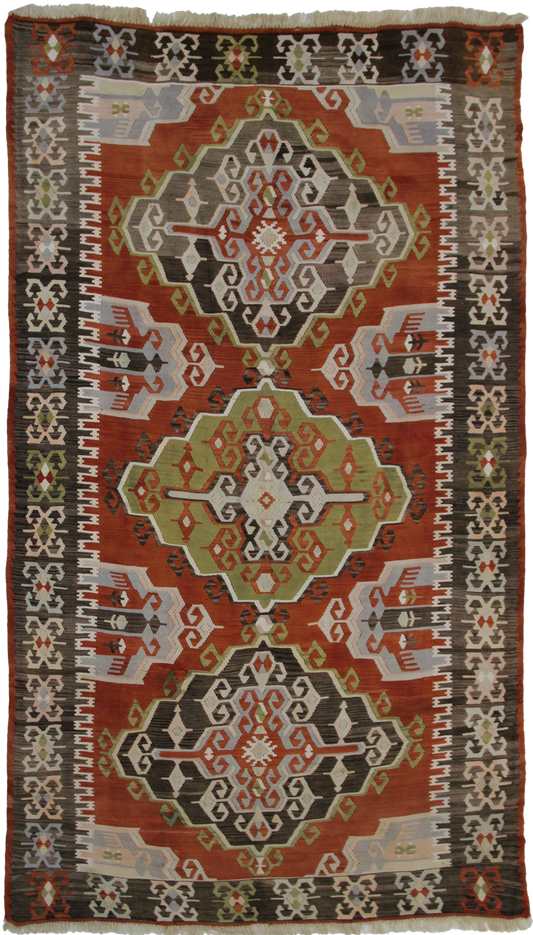 Kilim carpet, piece number K30, semi-antique, 286x163cm