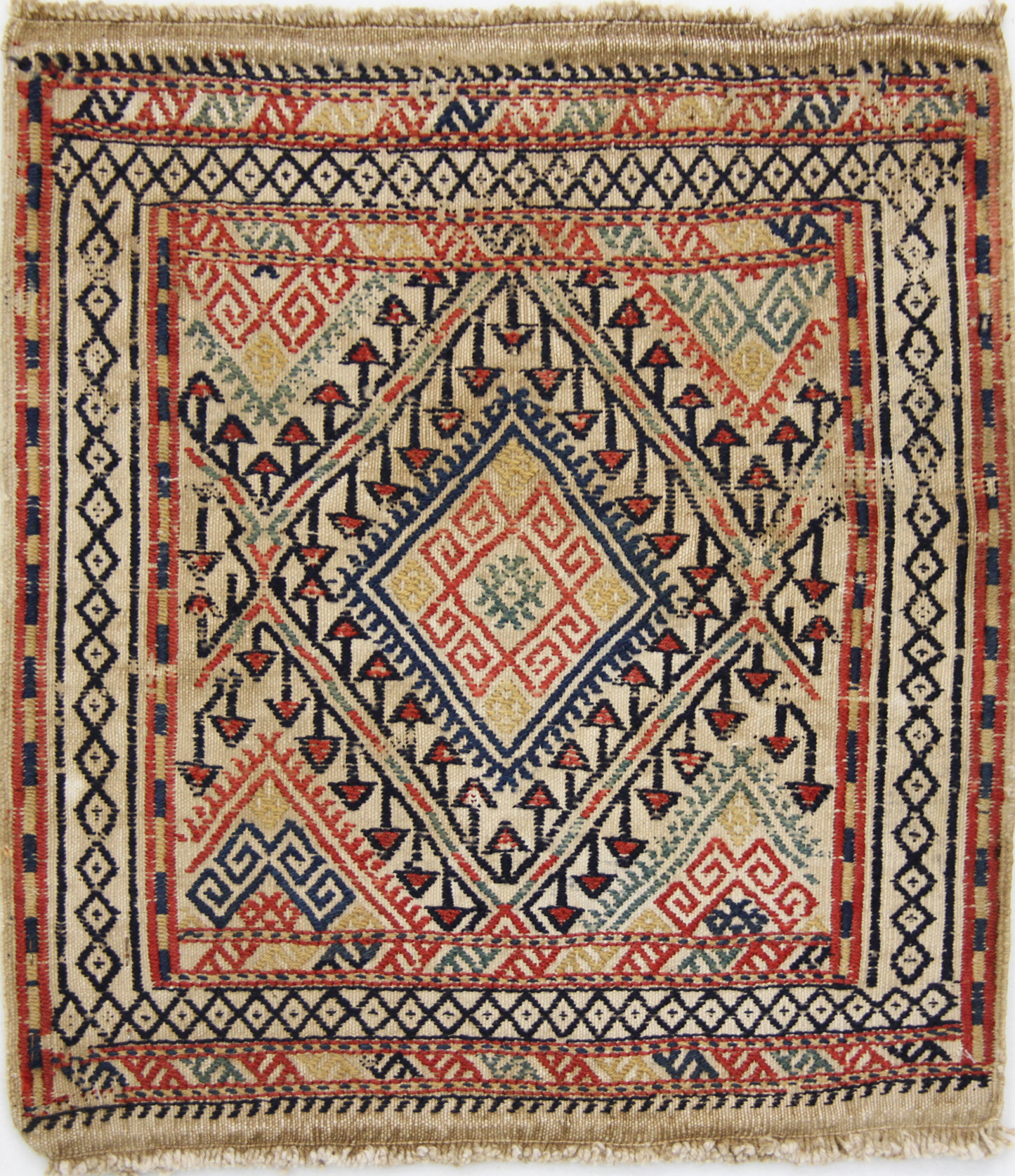 Kilim carpet, piece number K4308, 46x43cm