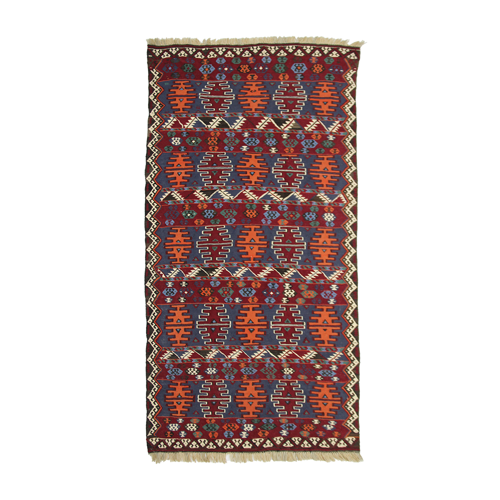 Kilim carpet, piece number K0723, 218x125cm