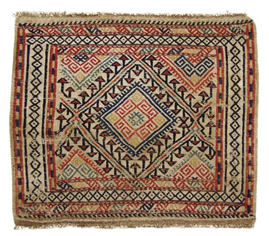 Kilim carpet, piece number K4308, 46x43cm